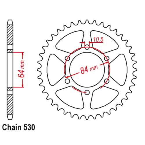 Standard Rear Sprocket 43T