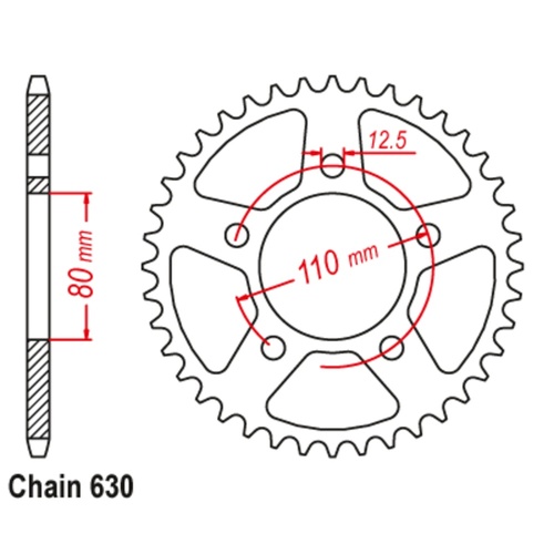 Standard Rear Sprocket 33T