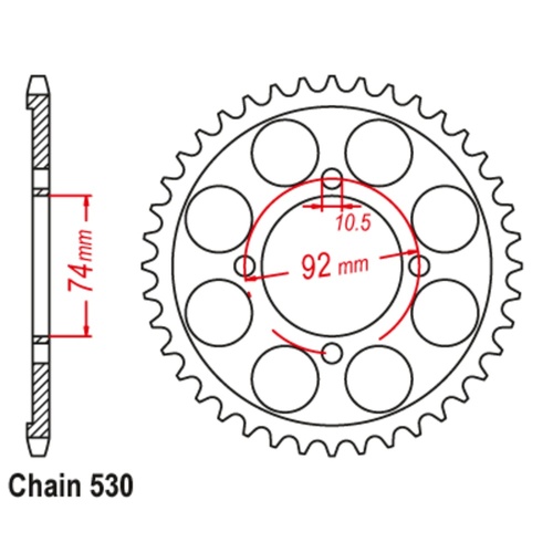 Standard Rear Sprocket 39T