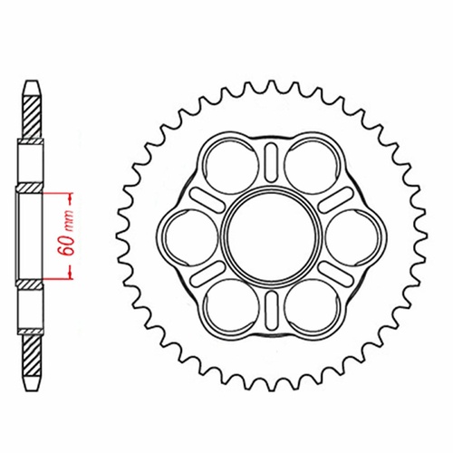 Standard Rear Sprocket 43T