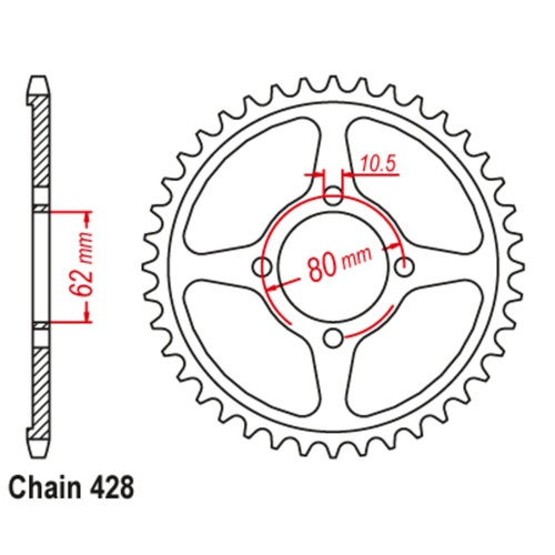 Standard Rear Sprocket 49T
