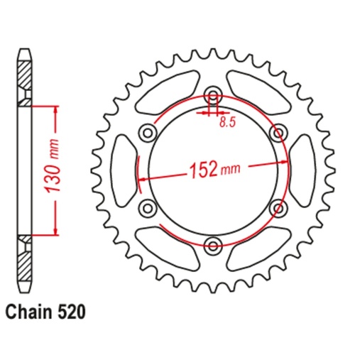 Standard Rear Sprocket 46T
