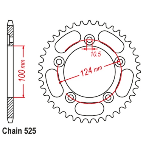 Rear Sprocket 38T