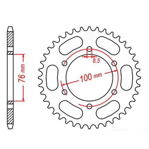Rear Sprocket 47T