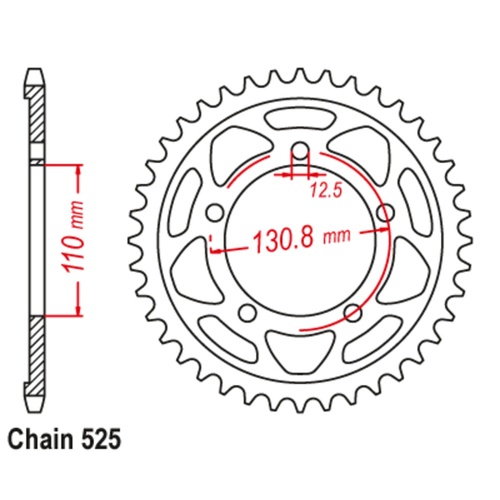 Standard Rear Sprocket 45T