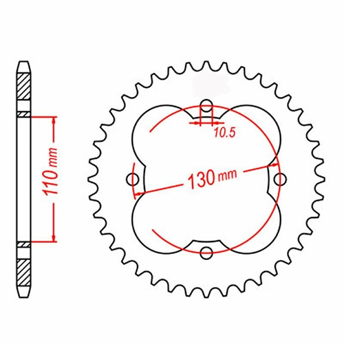 Standard Rear Sprocket 50T