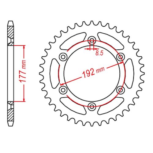 Standard Gearing Rear Sprocket 