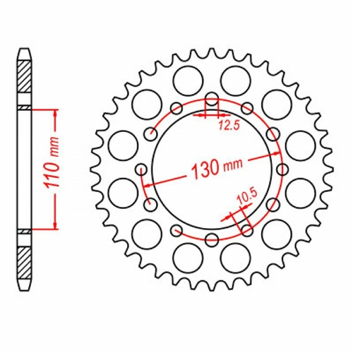 Rear Sprocket 44T