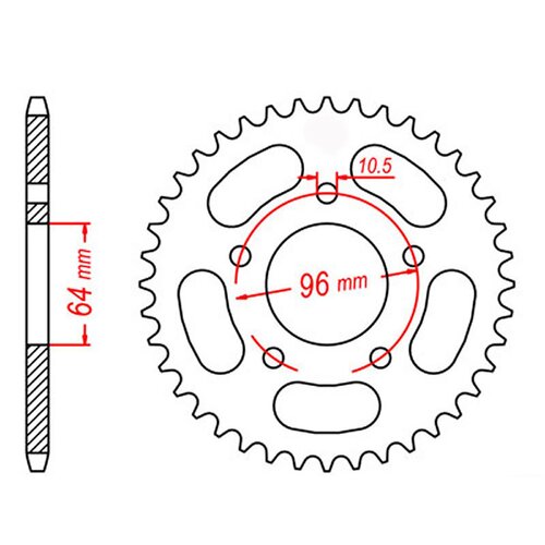 Standard Gearing Rear Sprocket 50T