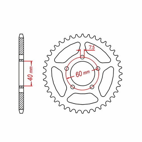 Rear Sprocket 44T