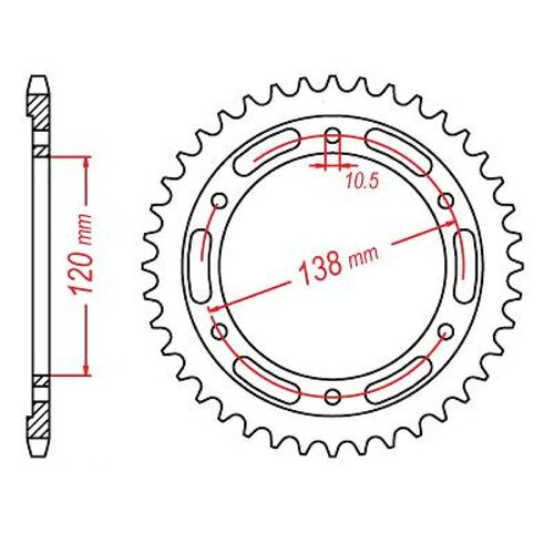 Standard Rear Sprocket 36T