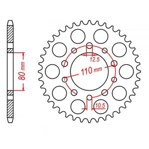 Rear Sprocket 45T
