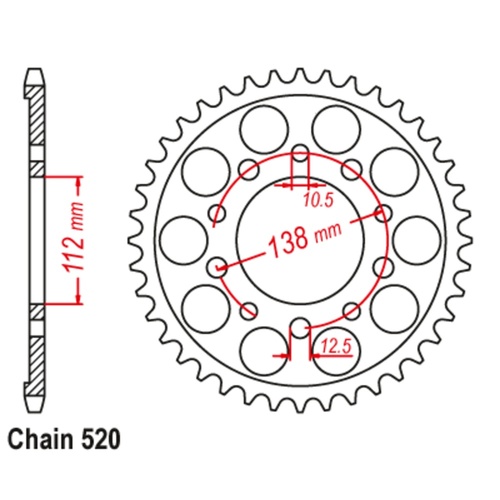 41T Honda Rear Sprocket (1303)