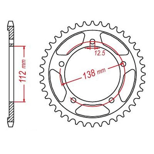 40T Honda Rear Sprocket (1225)