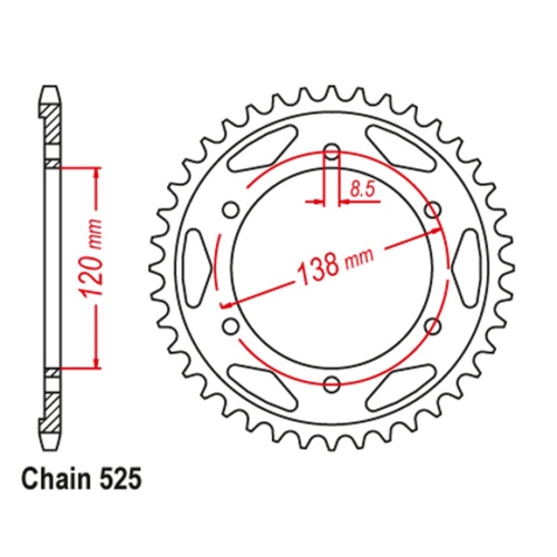 Standard Rear Sprocket 40T