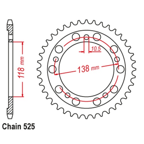 Rear Sprocket 39T