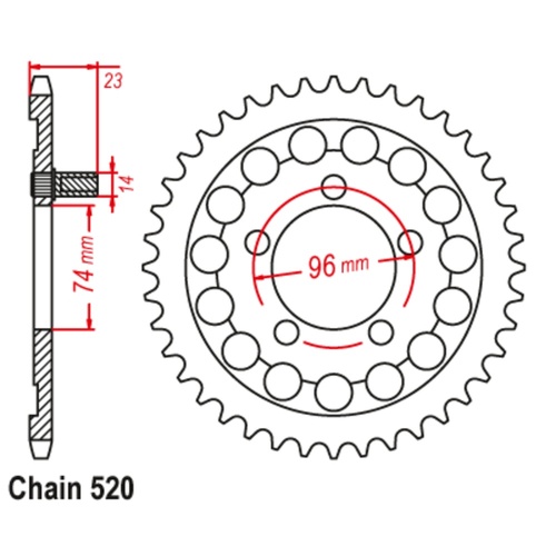 Rear Sprocket Steel