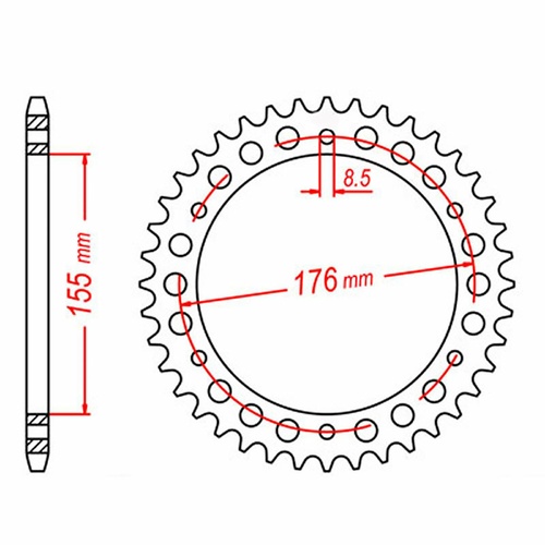 Rear Sprocket 43T