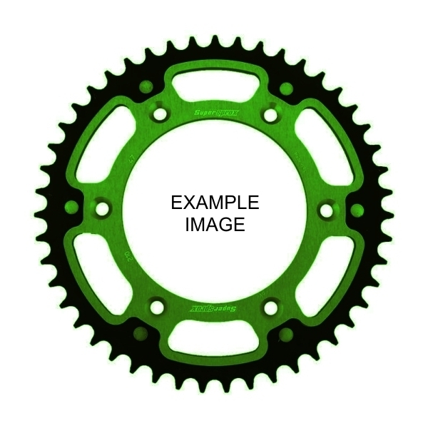 48T 520P Supersprox Green Rear Sprocket Stealth for Kawasaki KDX175 1980 to 1983