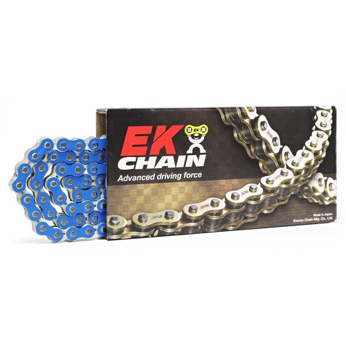 EK 428 H/Duty Motocross Blue Chain 136L for Kawasaki KLT110 1984 to 1986