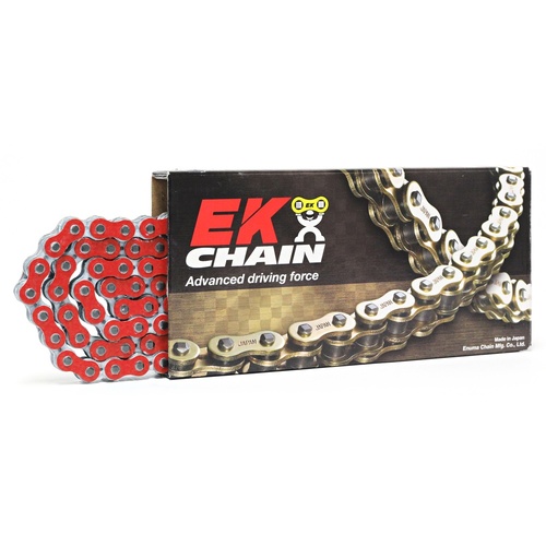 EK 525 NX-Ring Super H/Duty Red Chain 124L