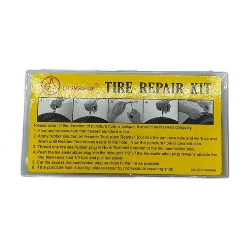 Extreme Tubeless Tyre Repair Kit | Reamer | Rubber Cord | Glue