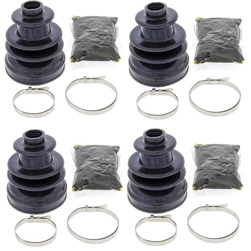 Four ATV CV BOOTS FRONT AXLE INNER OUTER Can-Am Quest 500 2002 to 2004
