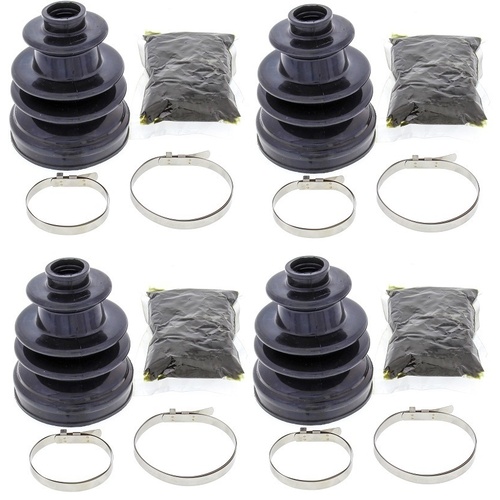 Four CV Boots Rear Axle Inner Outer for Polaris 300 Sportsman 4X4 2008 to 2010