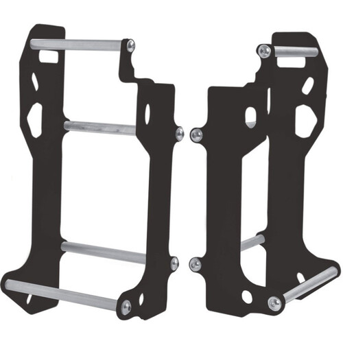 CrossPro Radiator Guard KTM 250-300EXC 250-500 EXC-F 2017-18, HUSQVARNA TE250-300, FE250-501 2017-18 (SUITS WITHOUT FAN) -  BLACK*