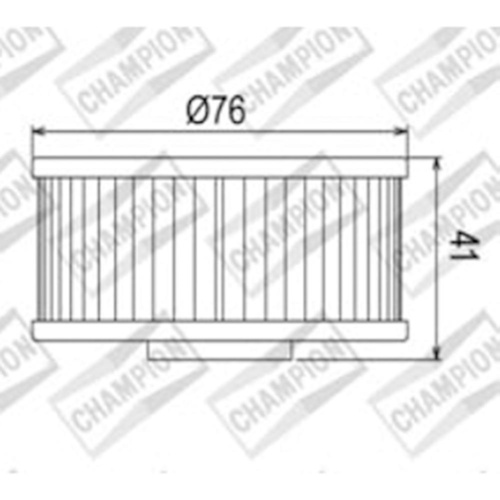 Champion Oil Filter for Yamaha XVS250 2001-2013