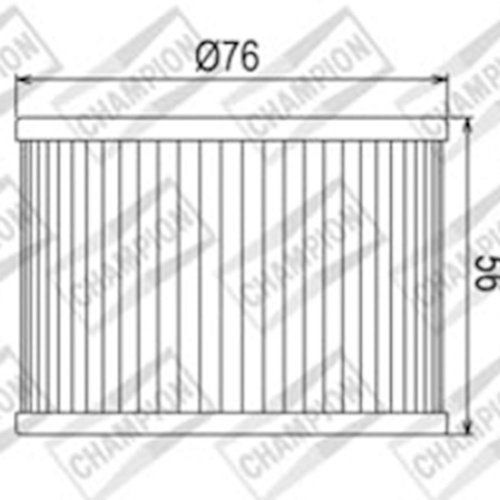 Champion Oil Filter for Kawasaki EX250 (GPX250R) 1988-2007