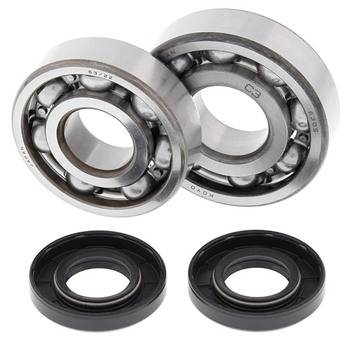 All Balls 24-1007 for Kawasaki KX 125 KX125 1985-1987 Crankshaft Main Bearings MX