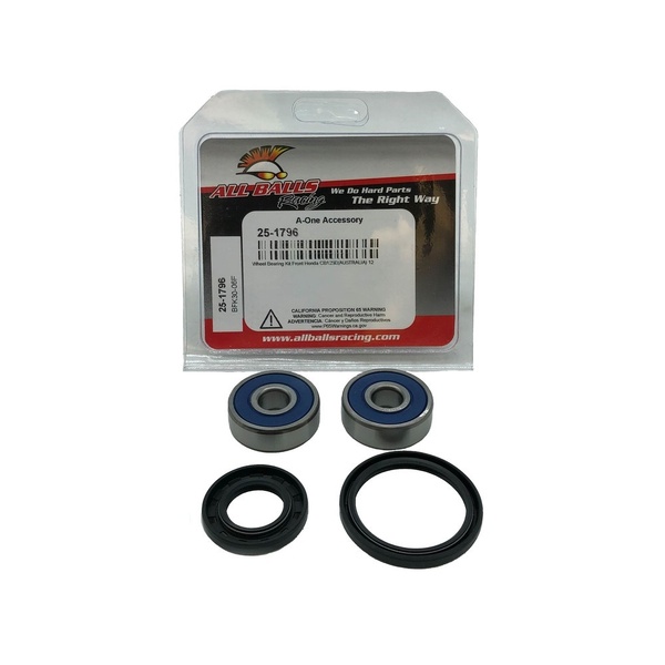 All Balls Front Wheel Bearing and Seal Kit for 2012-2022 Honda CB125E
