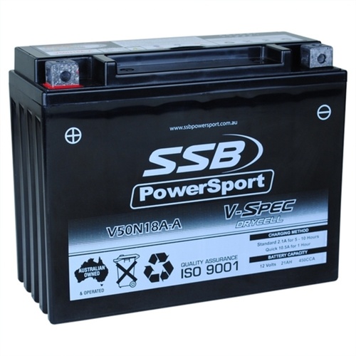 SSB 12V AGM 450 CCA Battery 7.3 Kg for Suzuki LT-F250 QuadRunner 1988 to 2001