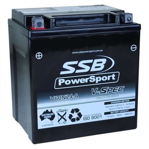 SSB 12v 460 CCA Battery for HD 1923 FLHTKSE CVO Limited 117CI 2017 to 2020