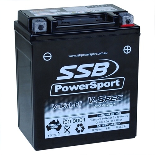 SSB 12V AGM 175 CCA Battery 2.4 Kg for Suzuki DR200SE Trojan 1996 to 2021