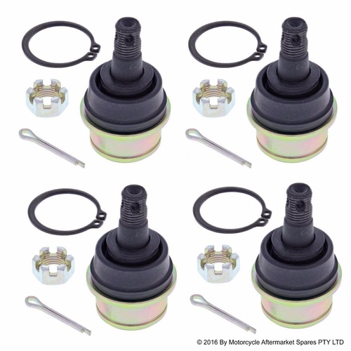 Set Four Upper & Lower Ball Joints for Honda TRX350TM 2Wd Rancher 2000 To 2006