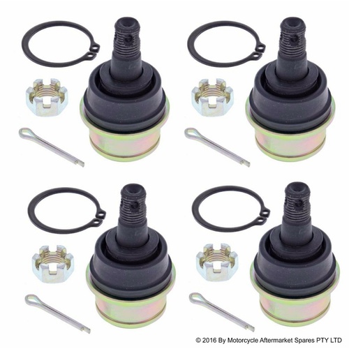 Set Four (4) Upper & Lower Ball Joints for Yamaha YFM400 Kodiak 2Wd 2003 2004