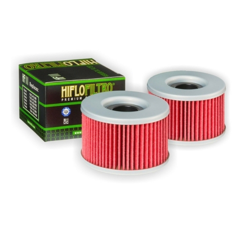 HiFlo HF111 Oil Filter Two Pack for Honda CX 500 1978 to 1984