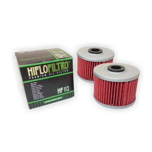 HiFlo Two Pack of Oil Filters for Honda ATC250 Es Big Red 1985 to 1987