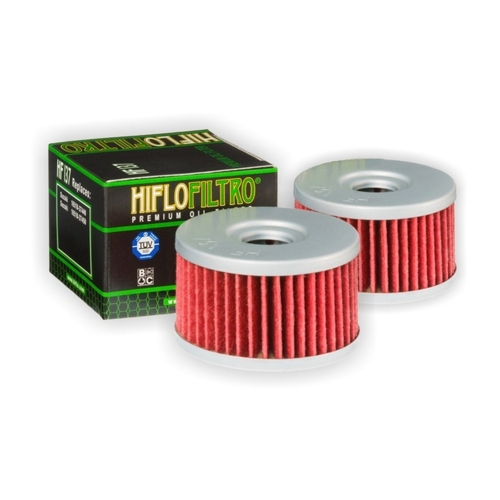 HiFlo HF137 Oil Filter Two Pack for Suzuki DS650 1992 to 1993