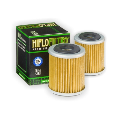 HiFlo HF142 Oil Filter Two Pack for Yamaha YFM400 FW Big Bear 4X4 2003 to 2006