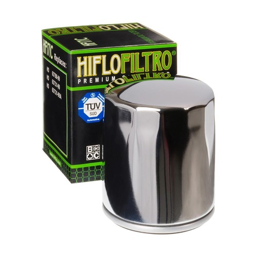 Chrome HiFlo Oil Filter for HD 1584 FXST SOFTAIL CUSTOM 2010