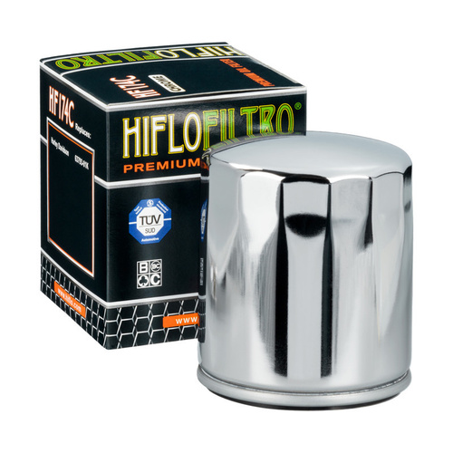 Hiflo Chrome Oil Filter  for HD 1130 VRSCAW V-ROD 2002-2010