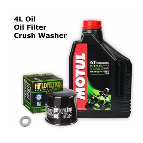 Service Kit Oil Change Kit Motul 5100 Hiflo Oil Filter