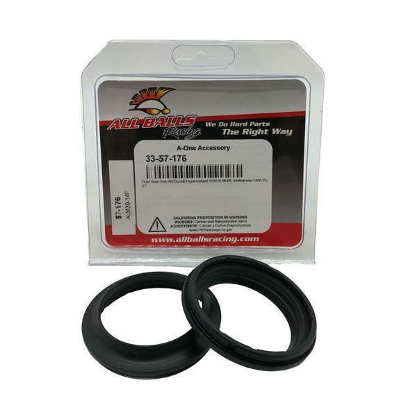 All Balls Fork Dust Seal Kit for 2018-2020 DUCATI 1260 MULTISTRADA S