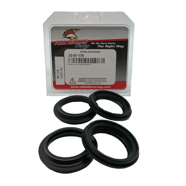 All Balls Fork Dust Seal Kit for 2019-2021 Yamaha NIKEN GT (MXT850)