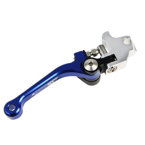 States Mx Brake Lever Fold Flex Blue
