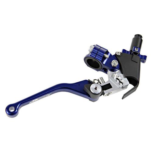 States Mx Clutch Lever And Perch Fold Flex Blue for Kawasaki KX125 1990 to 2007