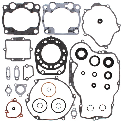 Vertex 811458 for Kawasaki KDX250 KDX 250 91-95 Complete Gasket Set & Oil Seals